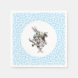 Alice i Wonderland White Rabbit Polka Dot Pappersservett