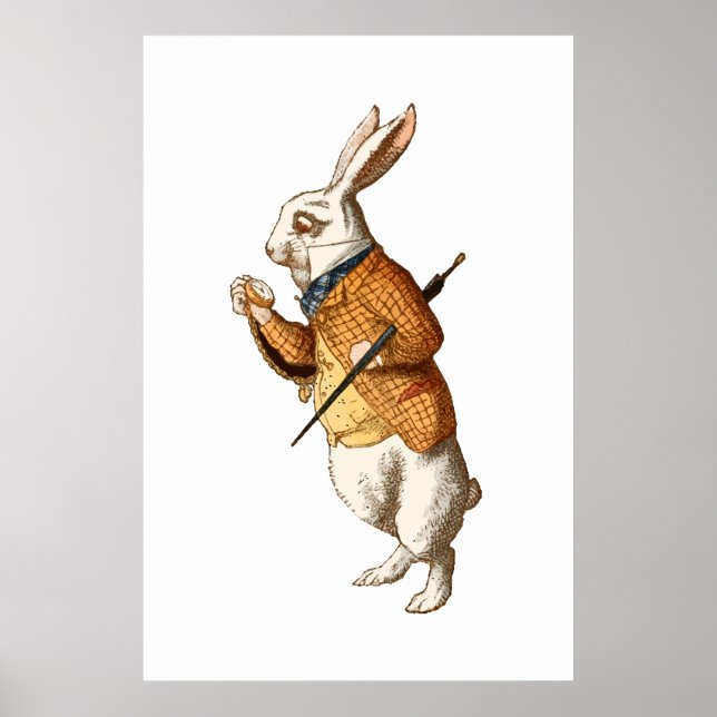 Alice i Wonderland - White Rabbit Poster (Framsidan)