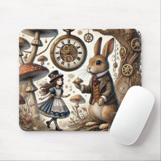 Alice i Wonderland White Rabbit tea Art Musmatta