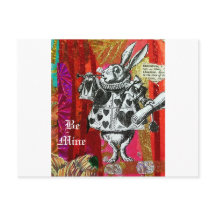 Alice i Wonderland White Rabbit Valentine