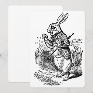 Alice i Wonderland White Rabbit Watch-inbjudan Inbjudningar
