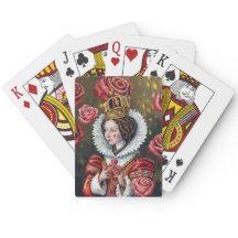 Alice i Wonderlands drottning av Heart Deck of Car