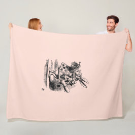 Alice im Wunderland – Alice in Wonderland pastel Fleecefilt