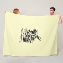 Alice im Wunderland – Alice in Wonderland pastel Fleecefilt