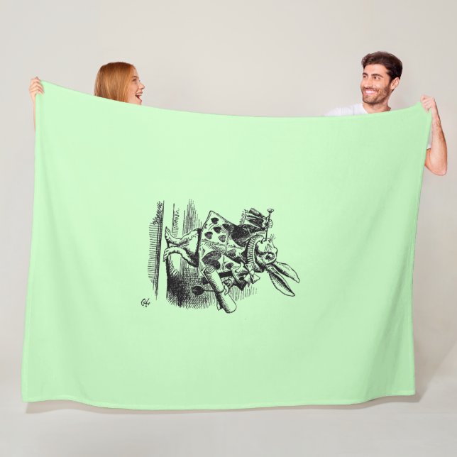 Alice im Wunderland – Alice in Wonderland pastel Fleecefilt (På plats)