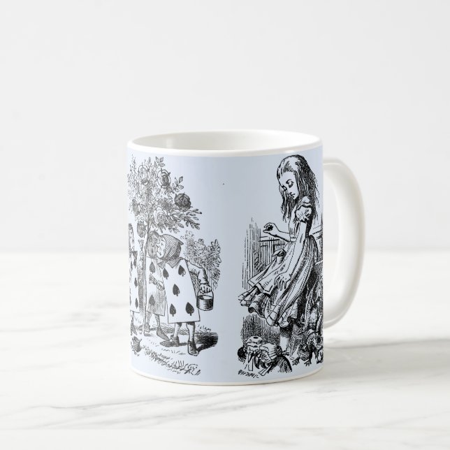 Alice im Wunderland – Alice in Wonderland pastel Kaffemugg (Framsida höger)