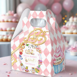 Alice in Wonderland 1st birthday Pink  Presentaskar