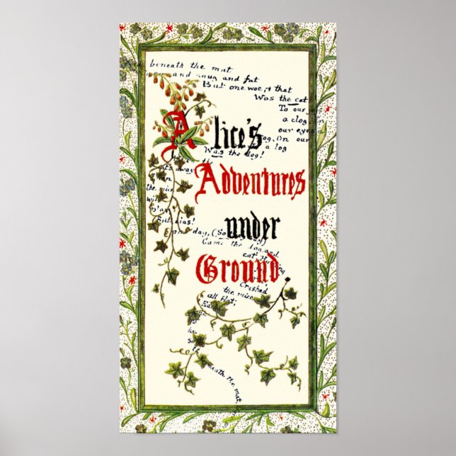 Alice in Wonderland 1st Edition Poster (Framsidan)