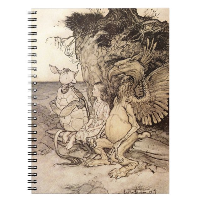 Alice In Wonderland Anteckningsbok (Framsidan)