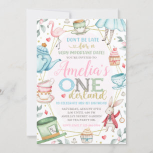 Alice in Wonderland bjudande, Onederland Inbjudan