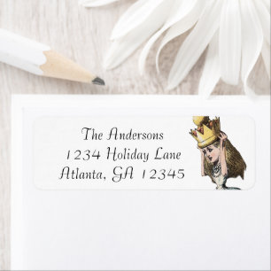 Alice in Wonderland Call Returadress Etikett