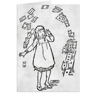 Alice in Wonderland Card Hälsningskort