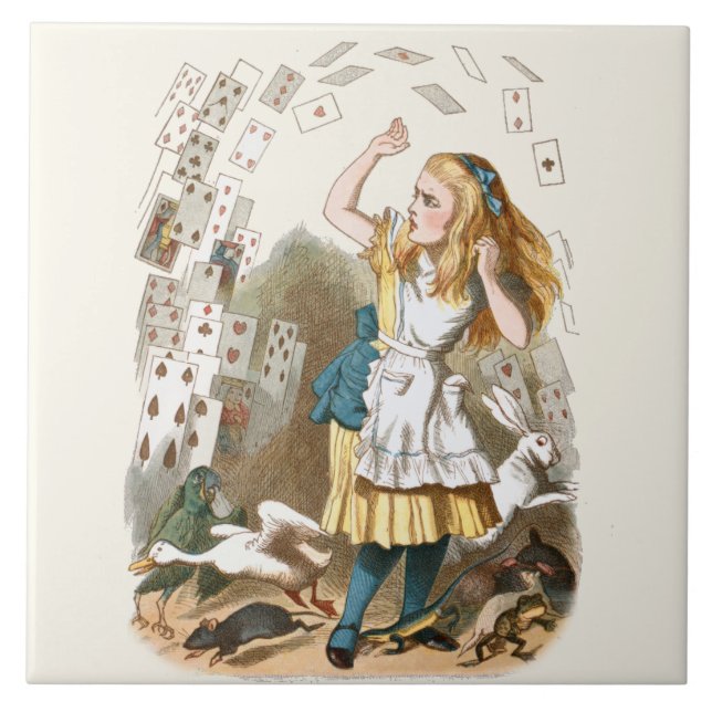 Alice in Wonderland Ceramic Tile Kakelplatta (Framsidan)