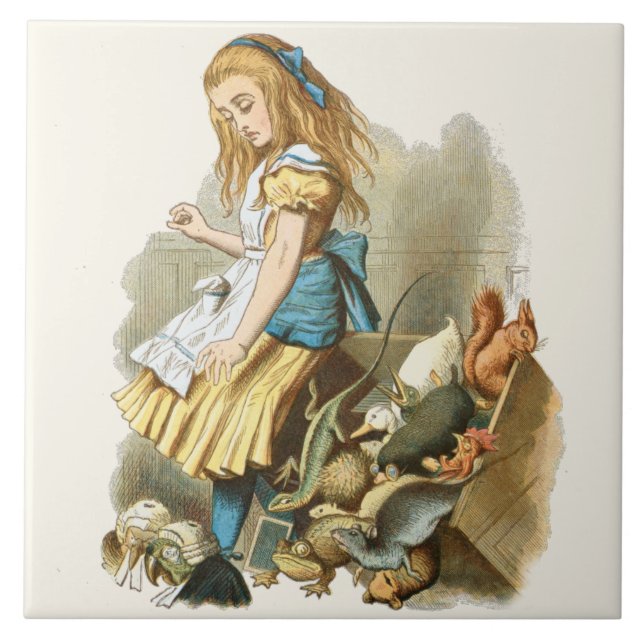 Alice in Wonderland Ceramic Tile Kakelplatta (Framsidan)