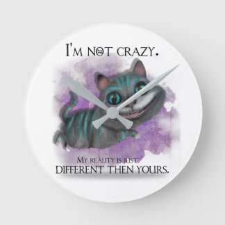 Alice in Wonderland clock. Rund Klocka