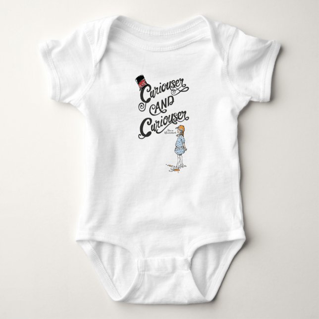 Alice in Wonderland 'Curiouser and Curiouser' T Shirt (Framsida)