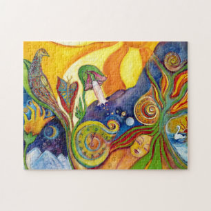 Alice in Wonderland Fantasy Fairy Sunshine Dream Pussel