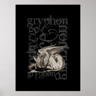Alice In Wonderland Griffin Grunge (Figur) Poster