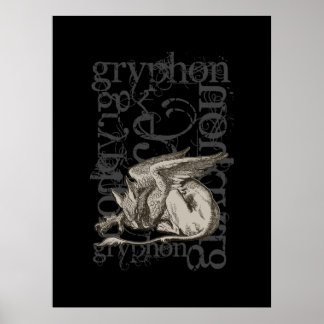 Alice In Wonderland Griffin Grunge (Figur) Poster
