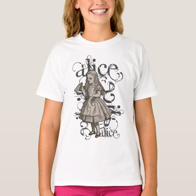 Alice In Wonderland Grunge Tröja (Framsida)