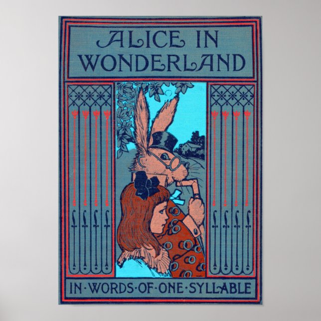 Alice in Wonderland 'in Ord of one Syllable' Poster (Framsidan)