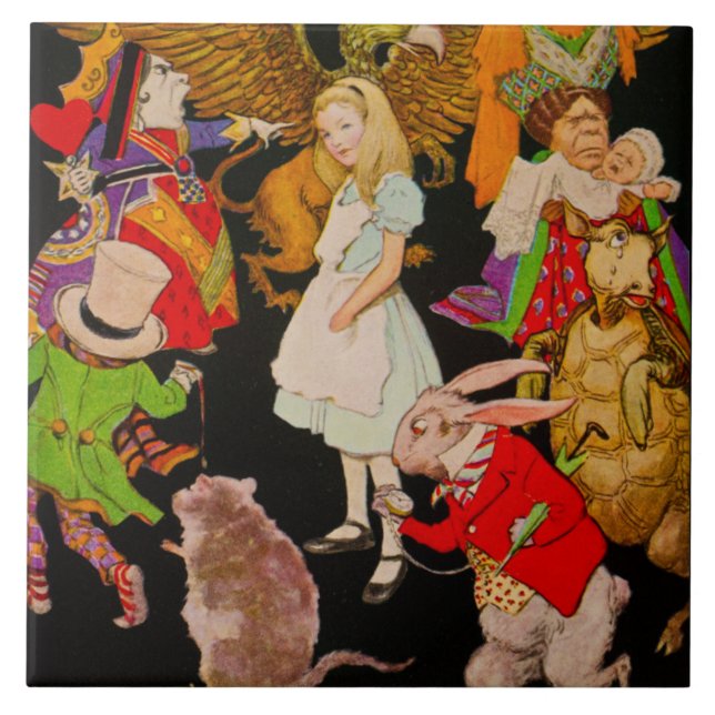 Alice In Wonderland Kakelplatta (Framsidan)