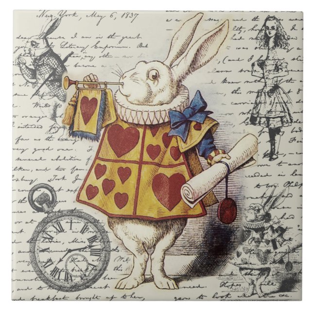 Alice In Wonderland  Kakelplatta (Framsidan)