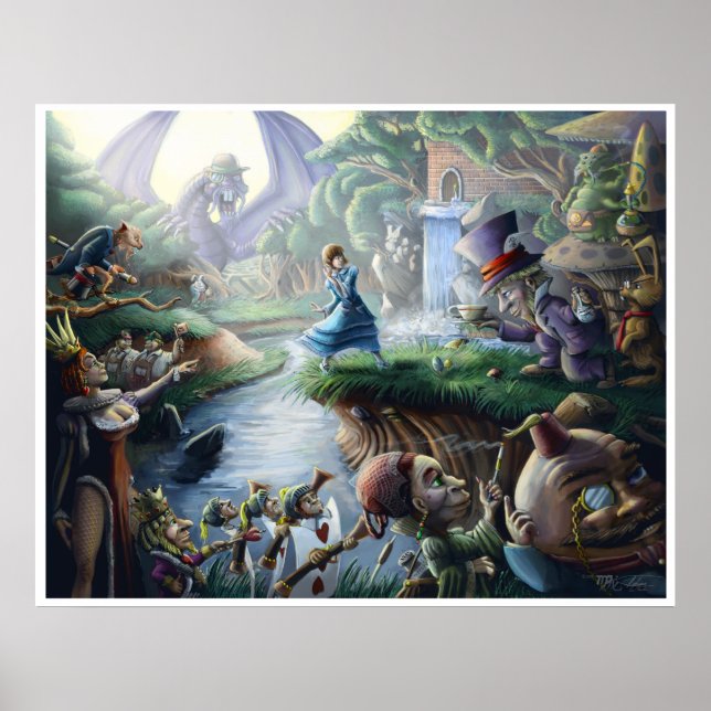 Alice in Wonderland : Kontrollerade kaos Poster (Framsidan)