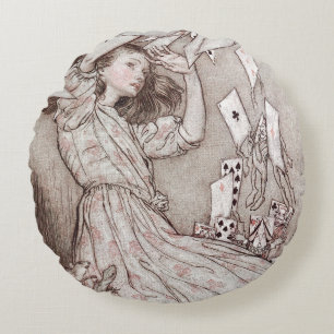 Alice in Wonderland Lewis Carroll Rackham Rund Kudde
