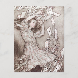 Alice in Wonderland Lewis Carroll Rackham Vykort