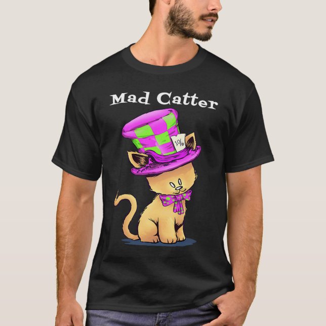 Alice in Wonderland Mad Hatter Ca T Shirt (Framsida)