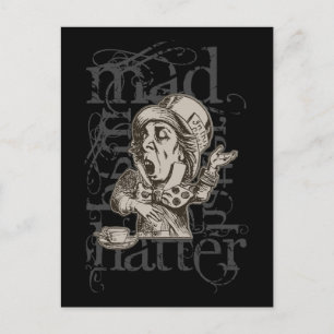 Alice in Wonderland Mad Hatter Grunge (Single) Vykort