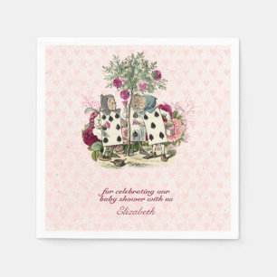 Alice in Wonderland Mad Hatters Tea Party Anpassni Pappersservett