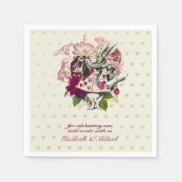 Alice in Wonderland Mad Hatters Tea Party Anpassni Pappersservett