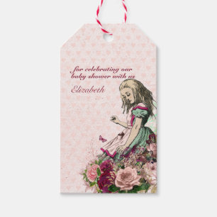 Alice in Wonderland Mad Hatters Tea Party Anpassni Presentetikett