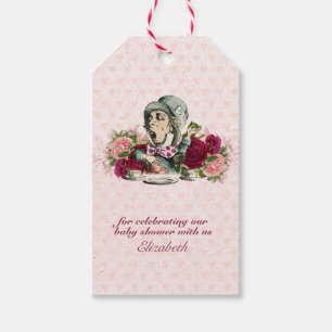Alice in Wonderland Mad Hatters Tea Party Anpassni Presentetikett