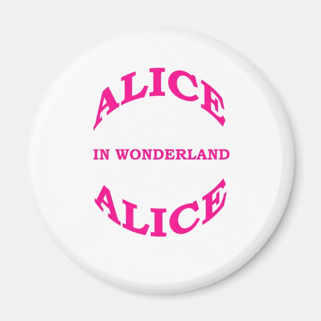 Alice In Wonderland Magnet (Framsidan)