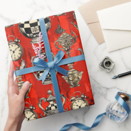 Alice in Wonderland Pattern Presentpapper