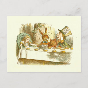 Alice in Wonderland Postcard (Mad Tea Party) Vykort