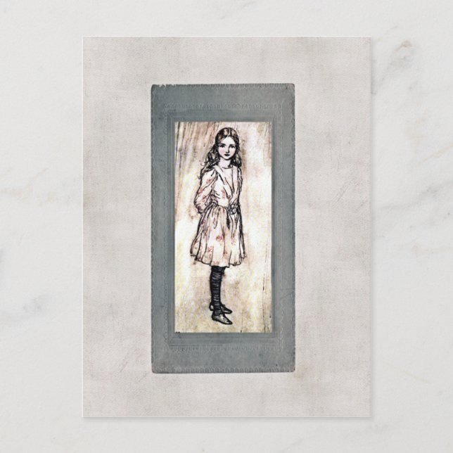 Alice in Wonderland Postcard Vykort (Framsida)