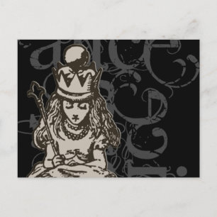 Alice in Wonderland Queen Alice Grunge (Single) Vykort