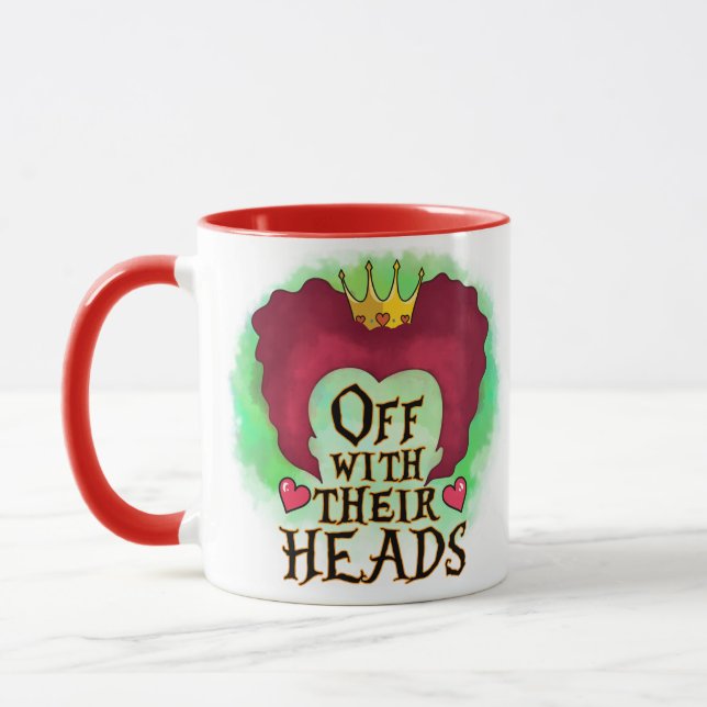 Alice in Wonderland Queen Of Hearts Big Head Mugg (Vänster)