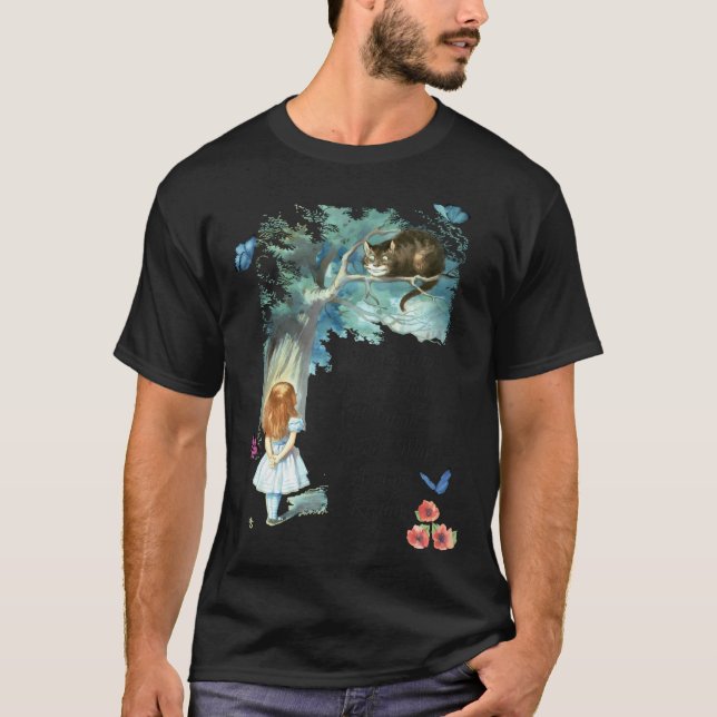 Alice In Wonderland Quote - Imagination T Shirt (Framsida)