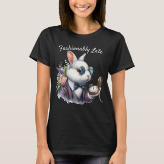 Alice in Wonderland Rabbit in Sunglasses T Shirt