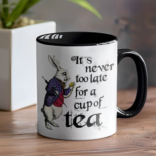 Alice in Wonderland Rabbit Novelty Tea Mugg (Oh dear oh dear don't miss this one! )
