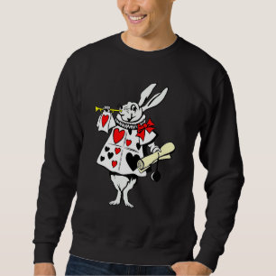 Alice in Wonderland Rabbit Påskhare Spela M Lång Ärmad Tröja