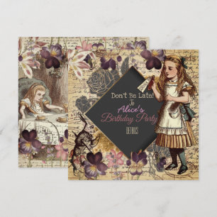 Alice in Wonderland Save Date Spara Datumet