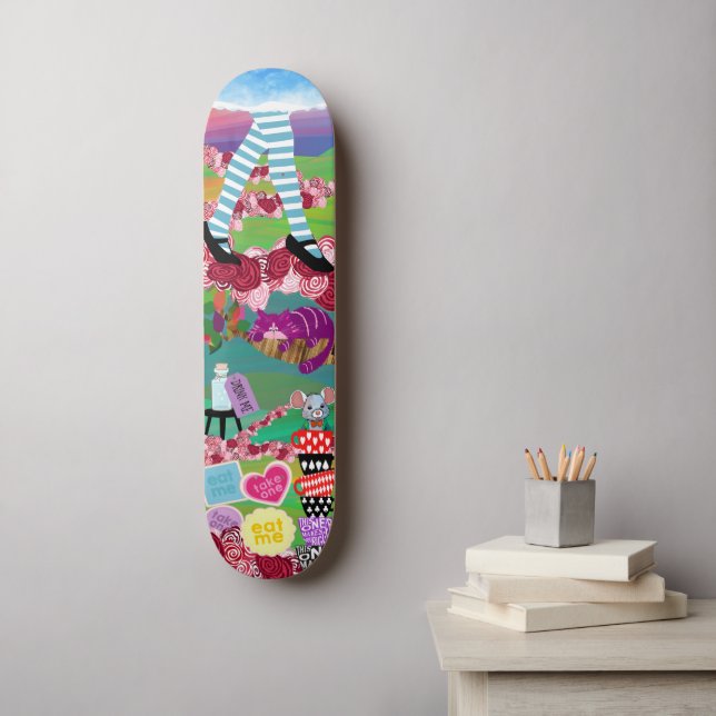 Alice in Wonderland Skateboard Wall Art (Väggkonst)