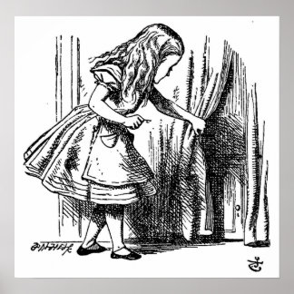 Alice in Wonderland Small Door to Wonderland Poster