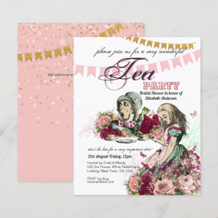 Alice in Wonderland Tea Party bjudan ANY EVENT